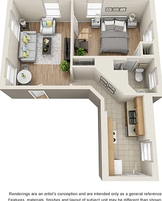 1 Bedroom | 1 Bathroom 1 Bedroom | 1 Bathroom
