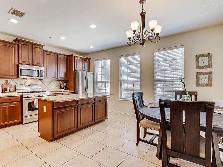 Breakfast nook in kitchen
