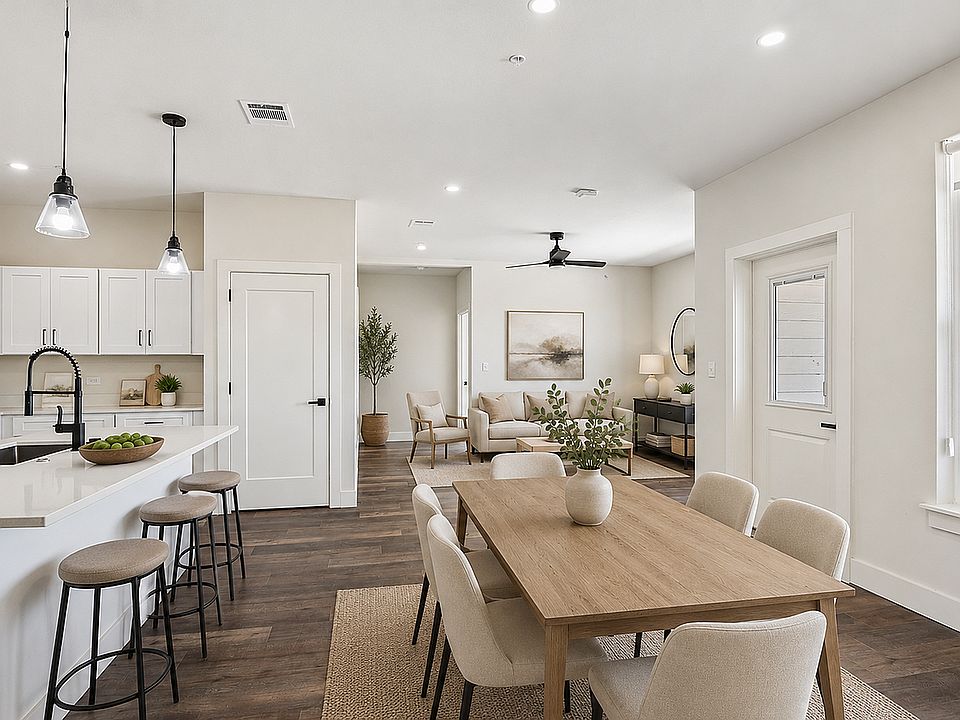 Modern open-concept living space