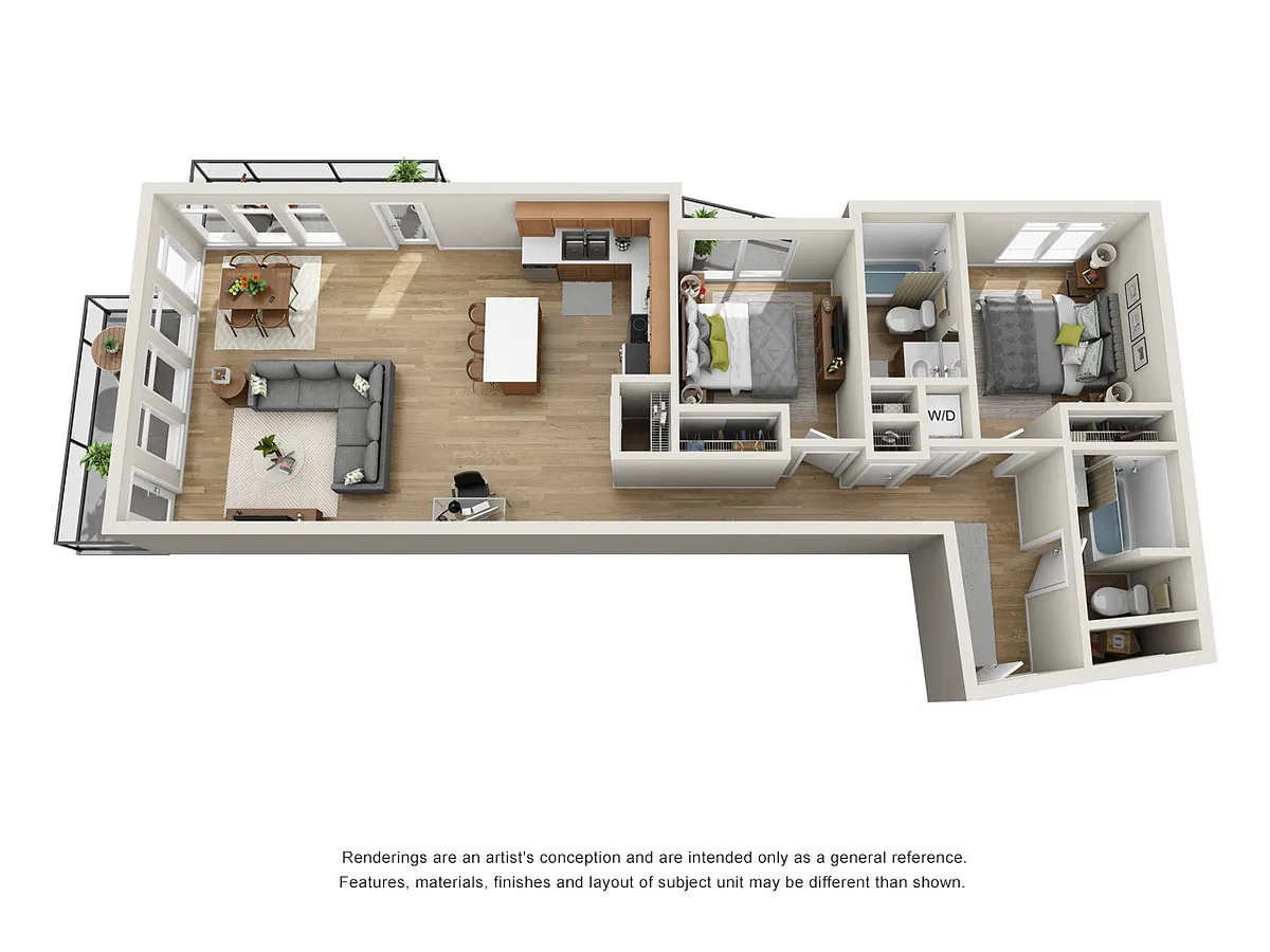 Floor plan 2X2 A