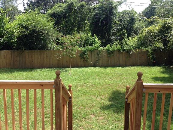 Nice sized fenced backyard