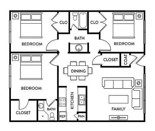 Floor plan Villa