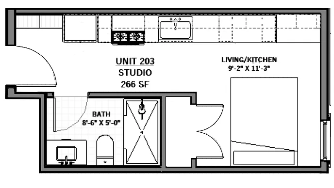 Floor plan 203