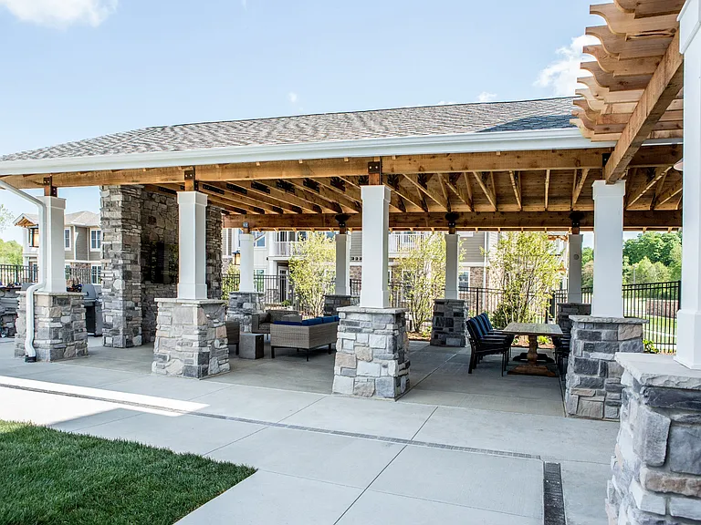 Enjoy a meal outdoors in our outdoor dining area