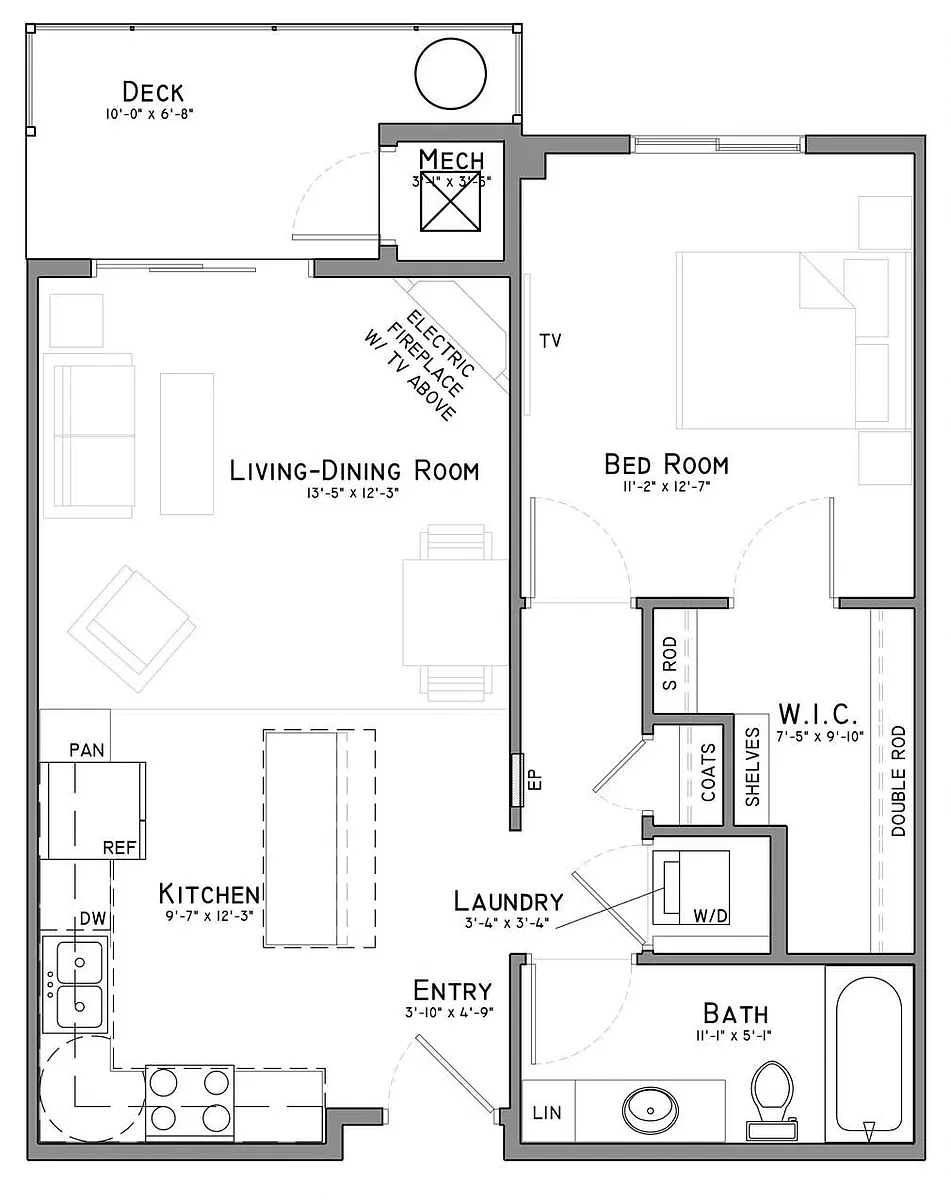Floor plan Teal (B1-54)