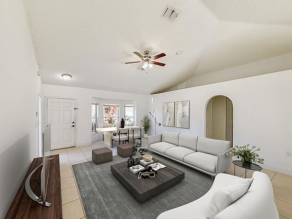 Virtually Staged- Living Room & Dining Room