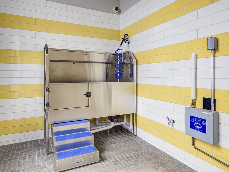 Enjoy our complimentary pet washing stations