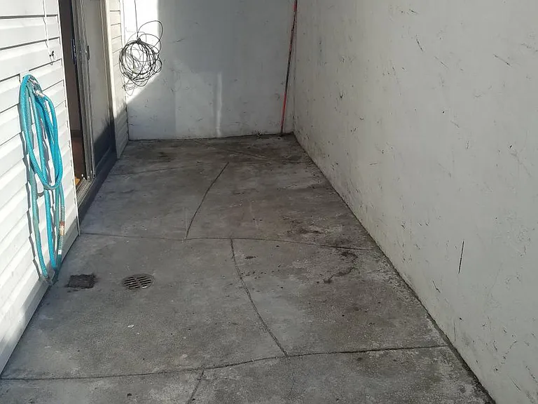 Backyard area