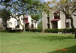 Grassy area in back of unit