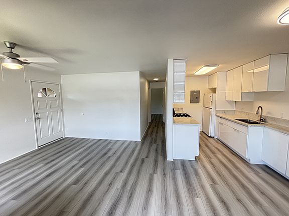 living and kitchen area