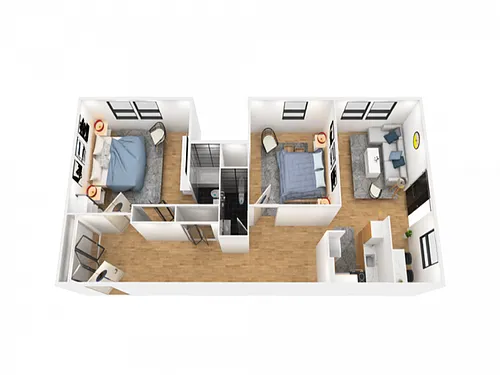 Floor plan 2X2