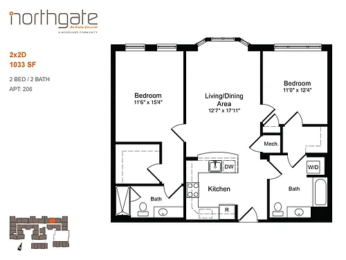 Floor plan 2x2D