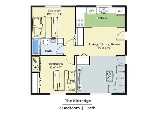 Floor plan the Kittredge