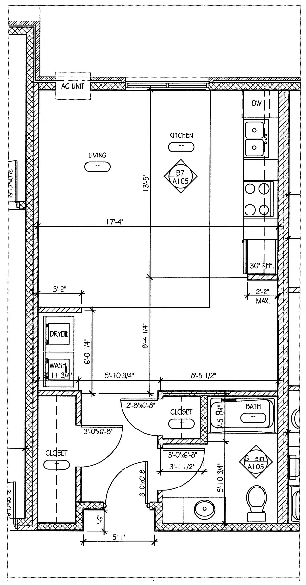 Floor plan Studio A