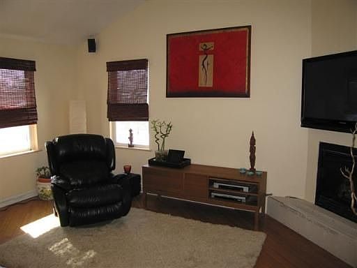 Family Rm. overlooks backyard