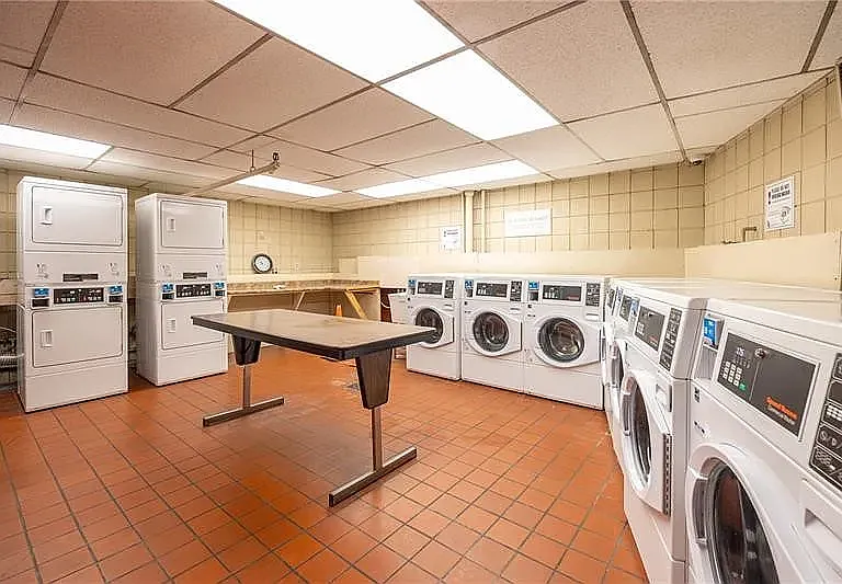 Laundry services located within the basement of the building. Laundry pass available for purchase on site.