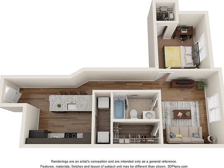 A1 - 1 Bedroom A1 - 1 Bedroom