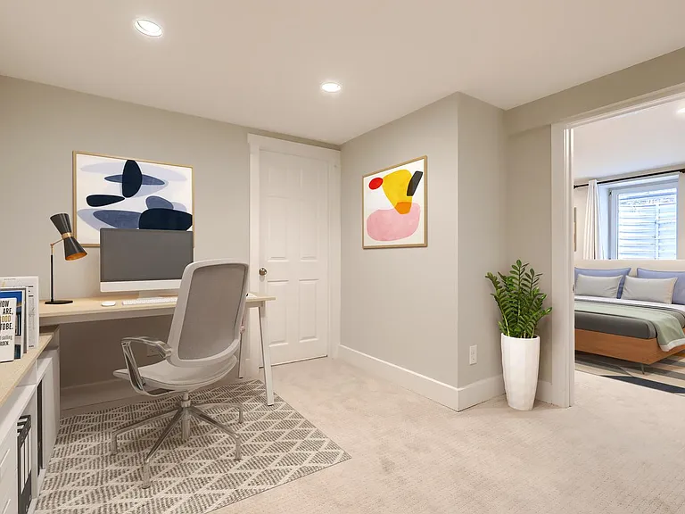 Office. This image shows a virtually furnished space. This room comes unfurnished.