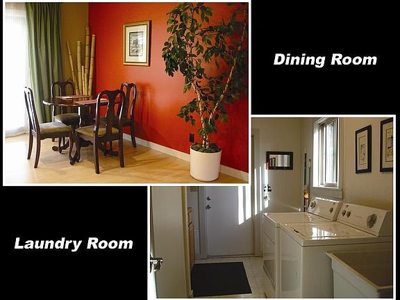 Dining area and laundry