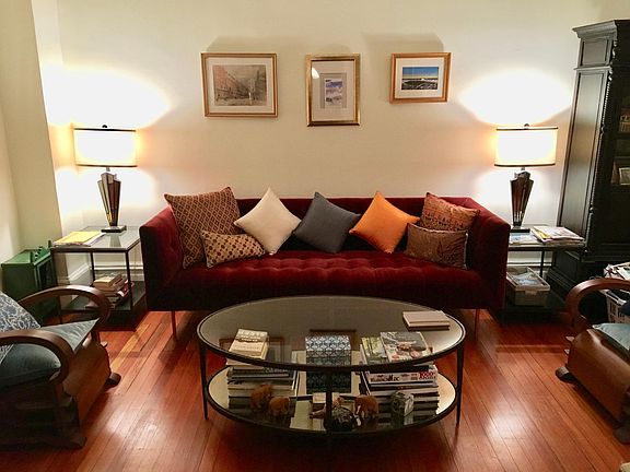 The living room.