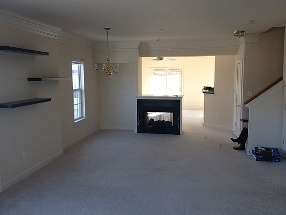 Dinning Area with Fireplace