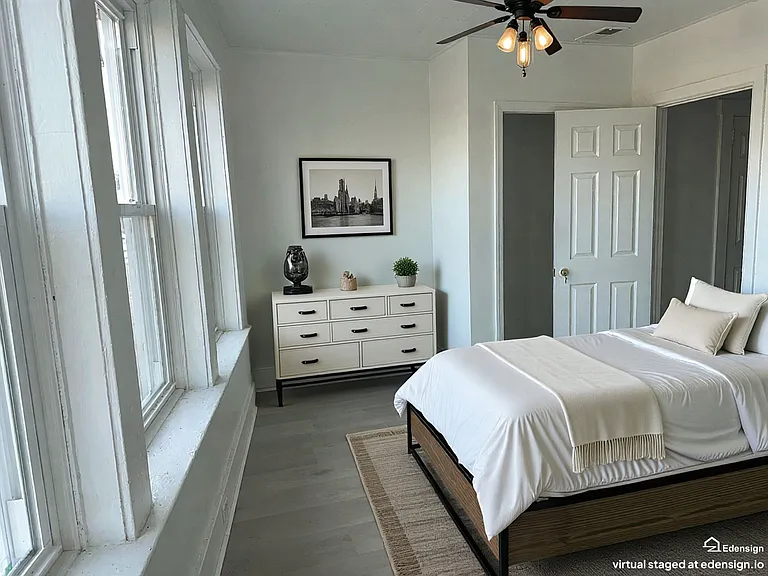 bedroom virtually staged