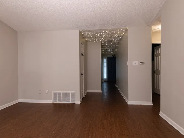 Living room view into hallway