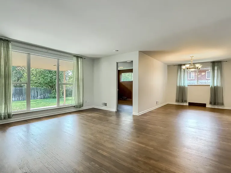 living and dining rooms