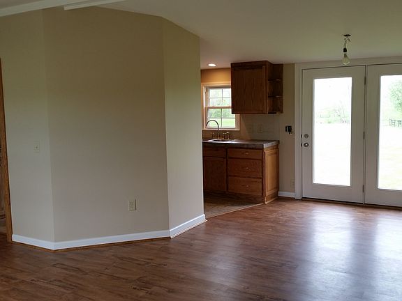 Dining area with french doors to deck.