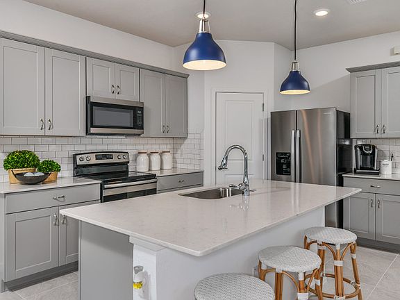Center Island and Designer Cabinets