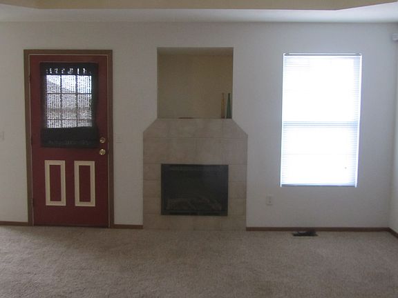 Living room with fireplace