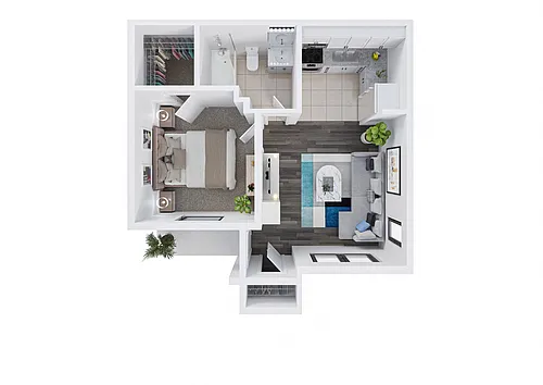 Floor plan One Bedroom