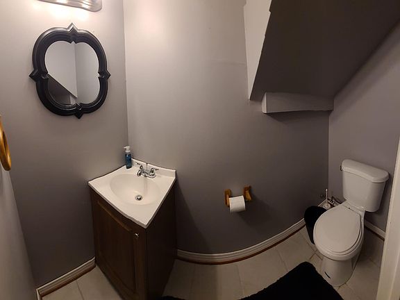 Powder Room in Lower level