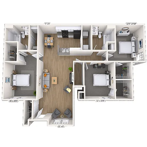 Floor plan 32B