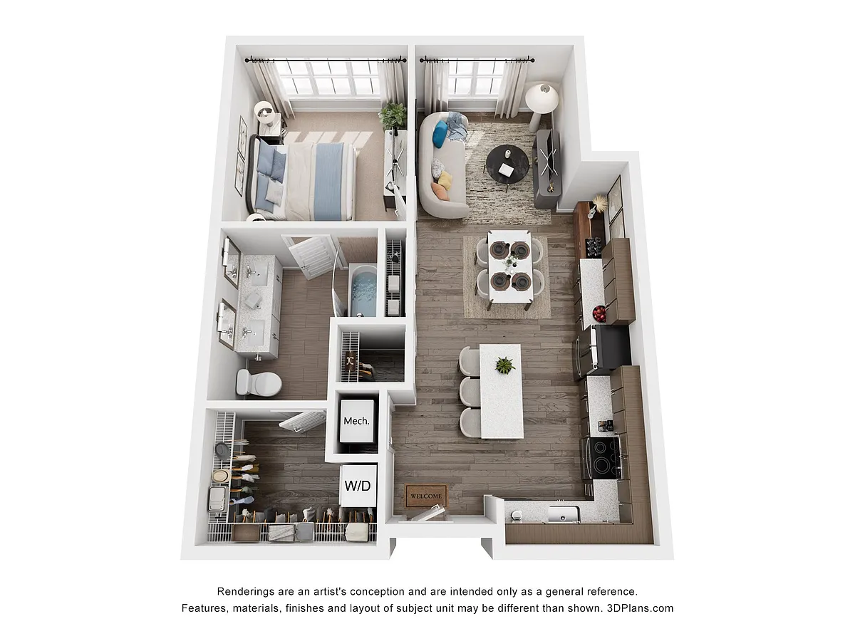 Floor plan 1J