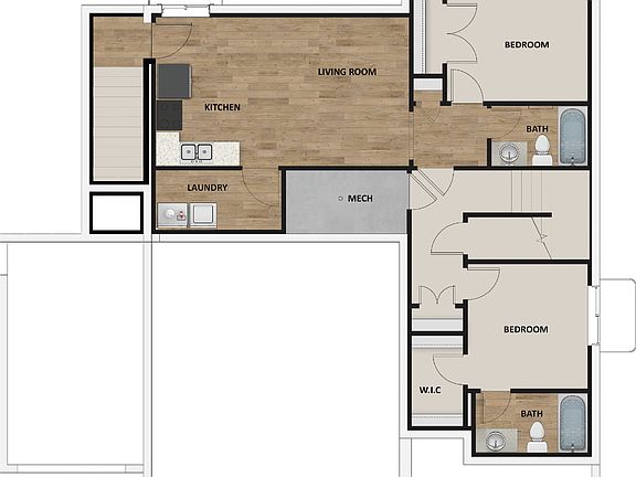 Optional Rental Suite ADU In Basement