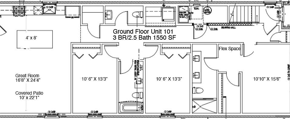 Floor Plans - Unit 101