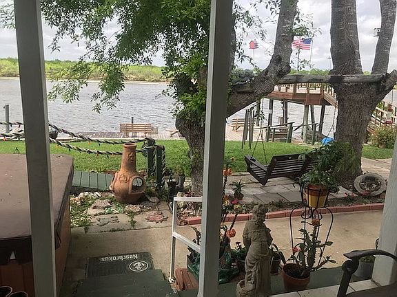 Boathouse & dock off porch