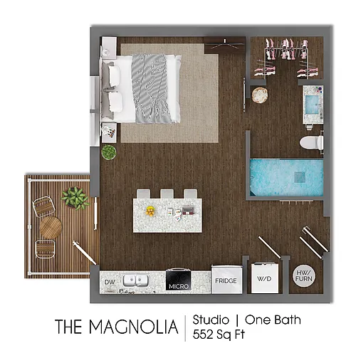 Floor plan Magnolia (Income Restricted)