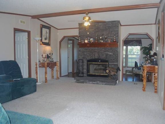 Living Room w/stonefirepl