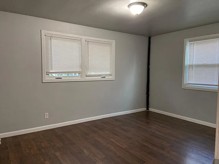 Master bedroom, view from hallway