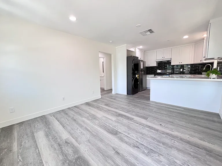open living room and kitchen