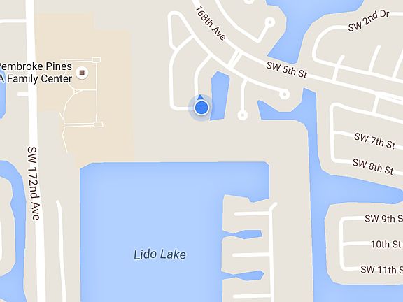 Surrounded by lakes. 