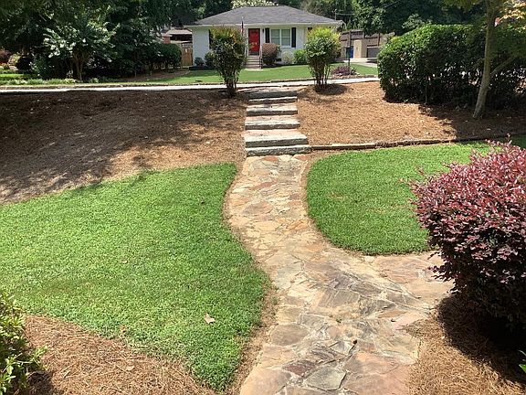 front looking across the street