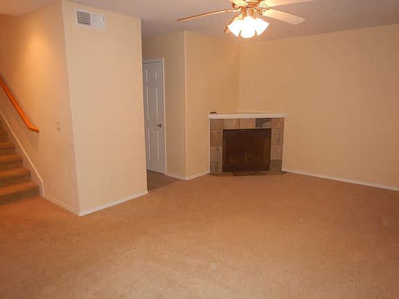 Electric fireplace/heater in master bedroom.