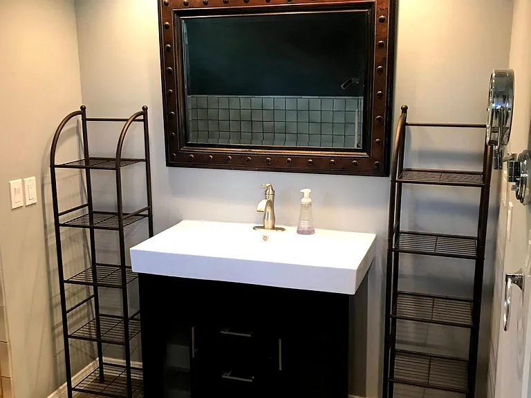 Big bathroom.