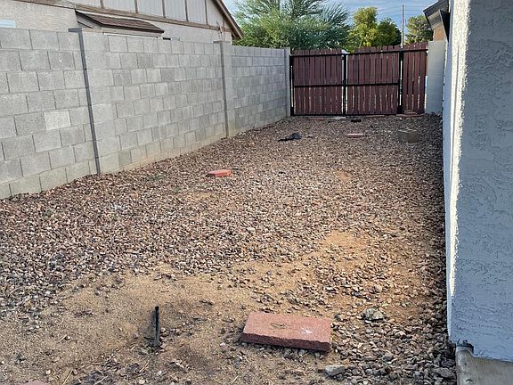 Behind rv gate 15 ft wide side yard