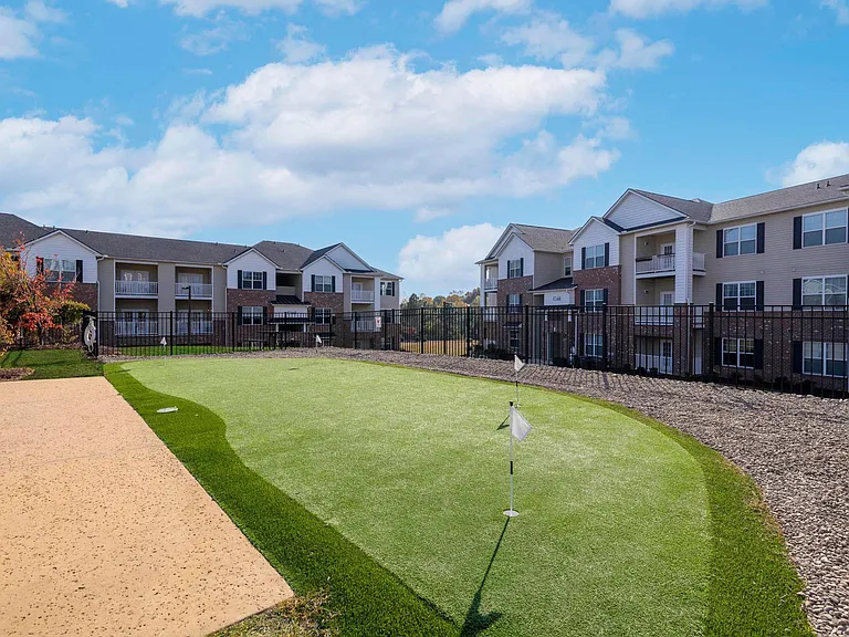 Putting Green at Alcove Garner Apartments