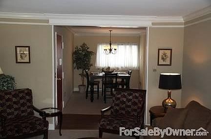 Living Room into Dining Area
						:
						The rooms are Large and Open