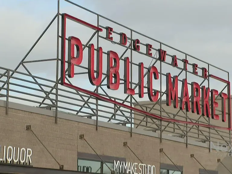 Edgewater Public Market place, a hub for food vendors, shopping, and social gatherings